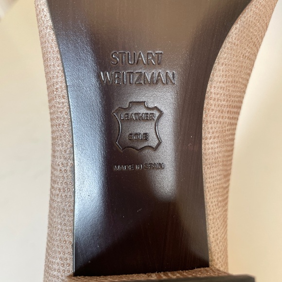 Stuart Weitzman Fawn Goose Bump Heels 8.5M - Picture 9 of 10